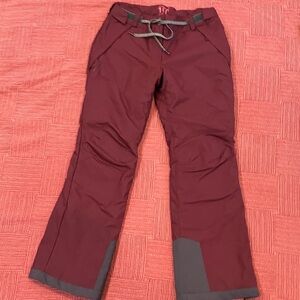 Womens small / medium (eur42) Decathlon Burgundy /grey Snowboard / ski Pants